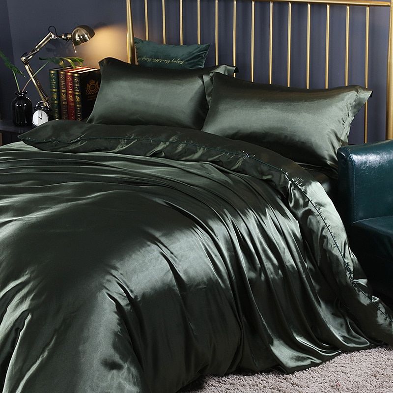 Kalsten | Luxury Silk/Satin Bedding Set (4-Piece) - SilkSleep