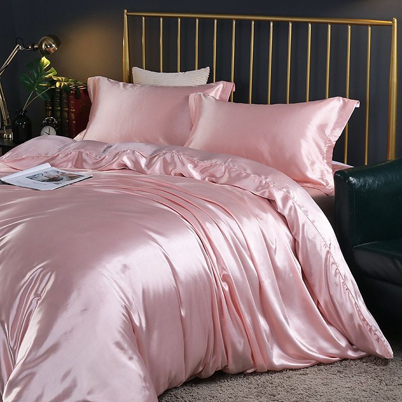 Kalsten | Luxury Silk/Satin Bedding Set (4-Piece) - SilkSleep