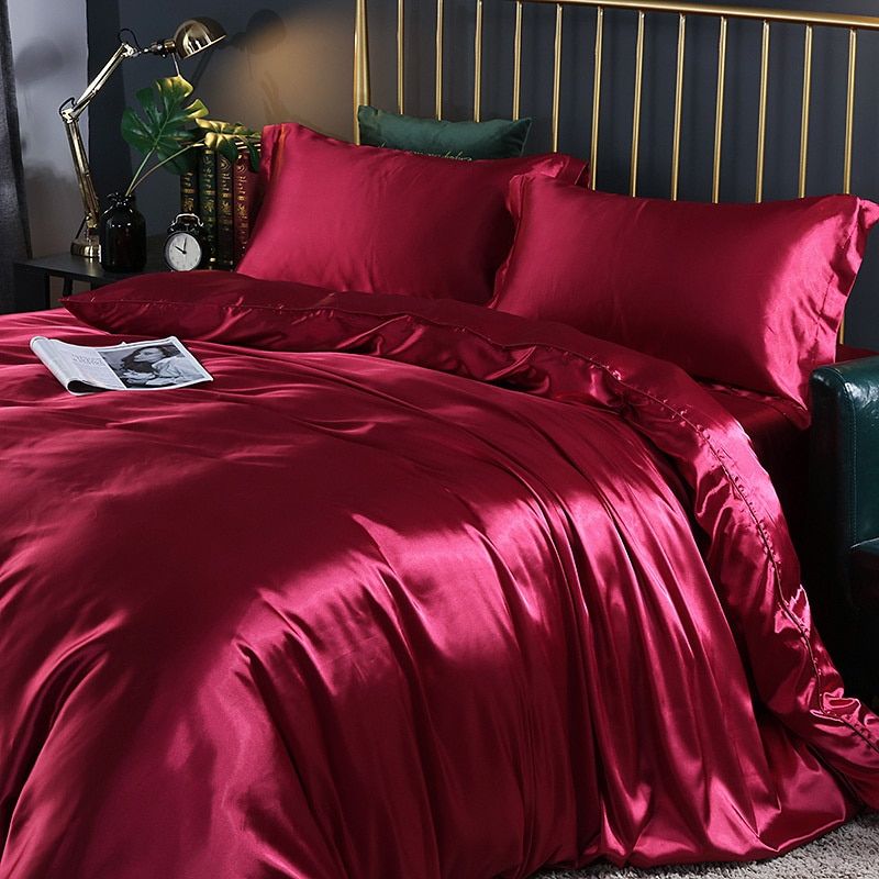 Kalsten | Luxury Silk/Satin Bedding Set (4-Piece) - SilkSleep
