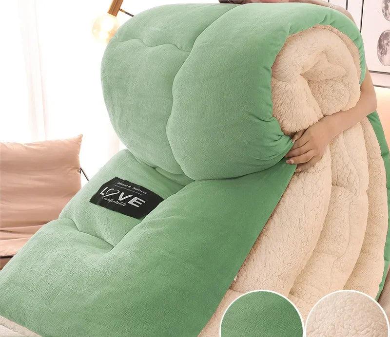 FrostGuard Luxury Double Flannel Fleece Winter Duvet - Ultra Warm & Cozy Bedding for Cold Nights