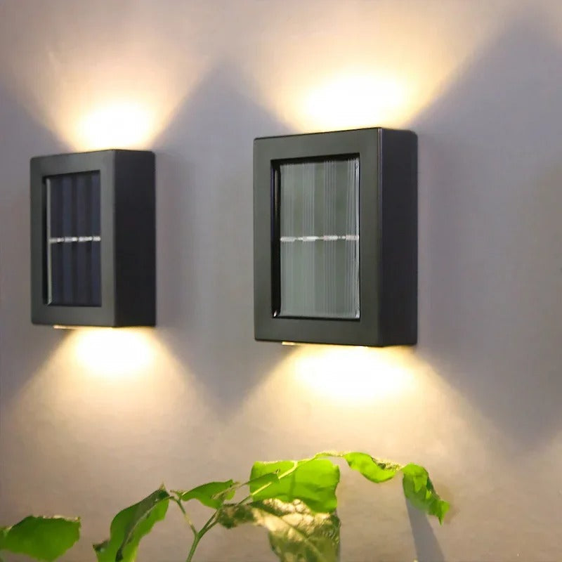 Enhanced Product Title: **Luxury SolarGlow Wireless LED Wall Lamps - Eco-Friendly Outdoor Lighting for Patios, Gardens, and Pathways**