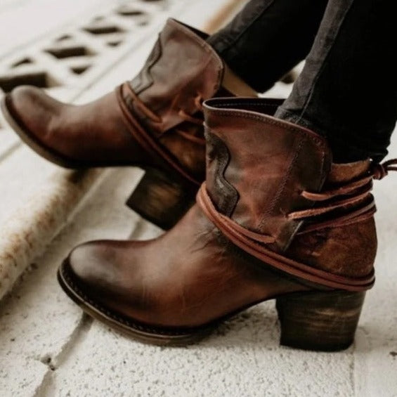 Celeste – Stylish Leather Ankle Boots for Women