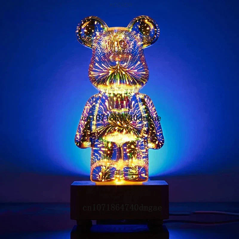 StarBear Magical 3D Firework Projection Mood Lamp - Enchanting LED Night Light for Relaxation & Ambiance