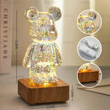 StarBear Magical 3D Firework Projection Mood Lamp - Enchanting LED Night Light for Relaxation & Ambiance