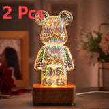 StarBear Magical 3D Firework Projection Mood Lamp - Enchanting LED Night Light for Relaxation & Ambiance