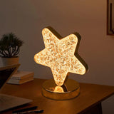 Celestia Magical Crystal Table Lamp with Dimming Function - Elegant Home Decor & Ambient Lighting