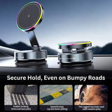 Magnetic Car Phone Mount – 15W Wireless Charging, MagSafe & 360° Rotation