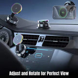 Magnetic Car Phone Mount – 15W Wireless Charging, MagSafe & 360° Rotation