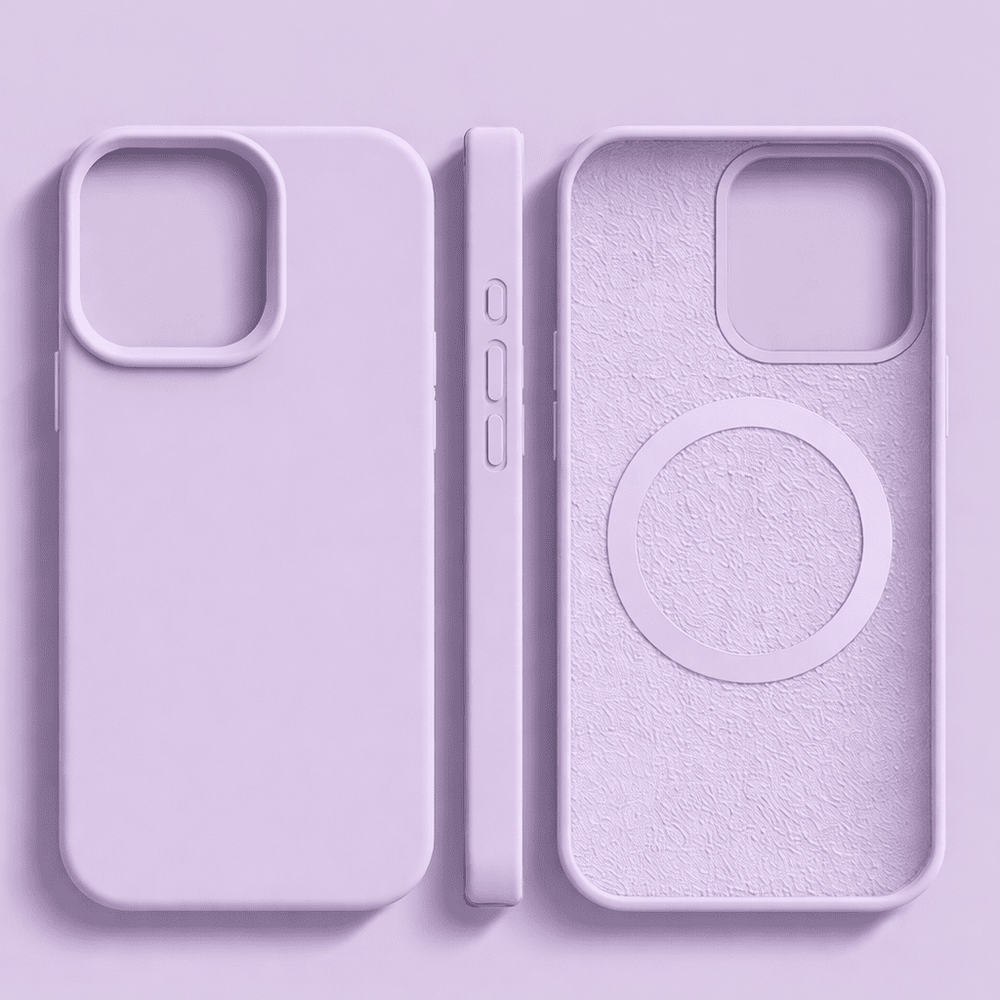 Enhanced Product Title: **Magnetic Silicone iPhone Case - Soft Touch, MagSafe Compatible, Shockproof Protection & Slim Fit Design**