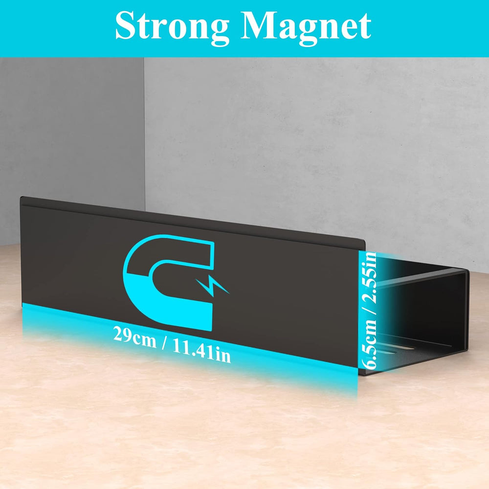 Magnetic Spice Rack Set of 4 - Space-Saving SpiceGrip Organizer for Easy Access and Storage