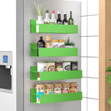 Magnetic Spice Rack Set of 4 - Space-Saving SpiceGrip Organizer for Easy Access and Storage