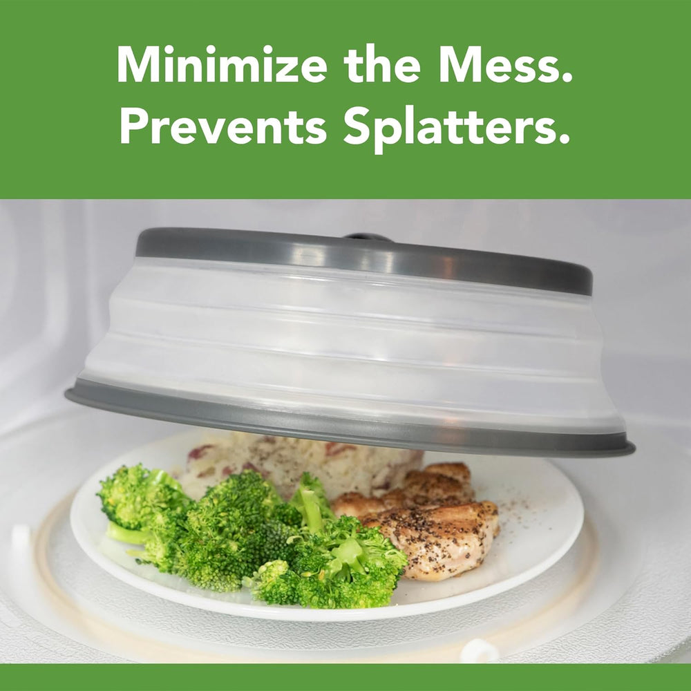Foldable Silicone Magnetron Splatter Lid - Microwave Safe, Heat-Resistant Kitchen Cover