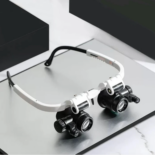 LED Magnifying Glasses – Adjustable Lens, Built-In Light & Hands-Free Wear