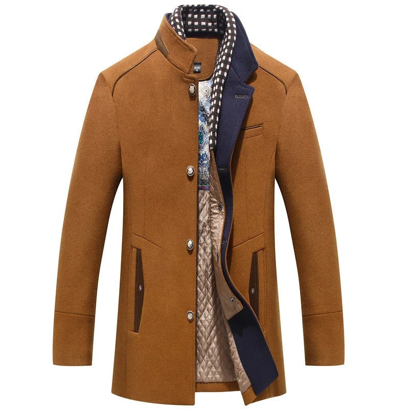 Enhanced Product Title: "Herren Wolle Jacke - Stylische und Bequeme Wolljacke für Männer | Ideal für Herbst und Winter"

This title includes relevant keywords while providing more detail about the product, making it more appealing for Google Shopping.