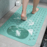 Non-Slip Shower Mat with Foot Scrubber – SafeGrip Non-Slip Bath Mat for Enhanced Safety and Hygiene