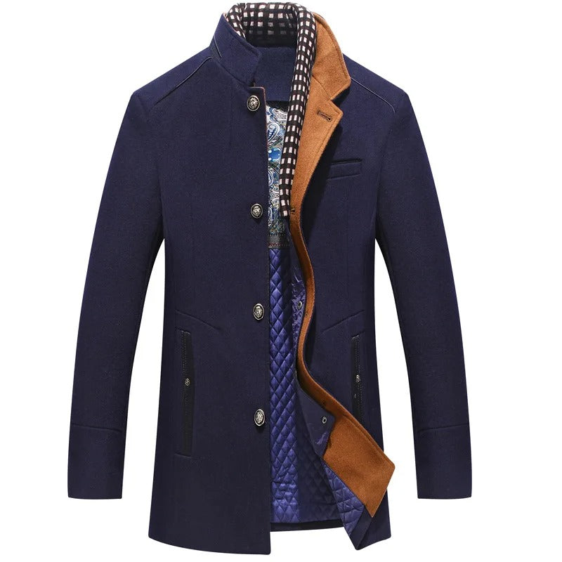 Enhanced Product Title: "Herren Wolle Jacke - Stylische und Bequeme Wolljacke für Männer | Ideal für Herbst und Winter"

This title includes relevant keywords while providing more detail about the product, making it more appealing for Google Shopping.