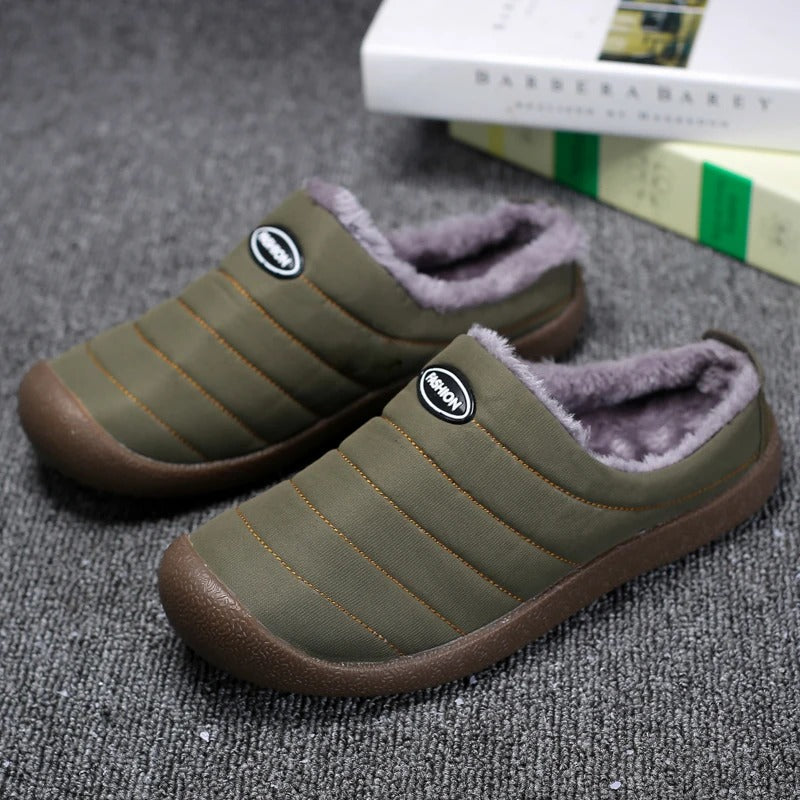 CozyWarm Men's Slippers – Warm-Lined for Extra Warmth