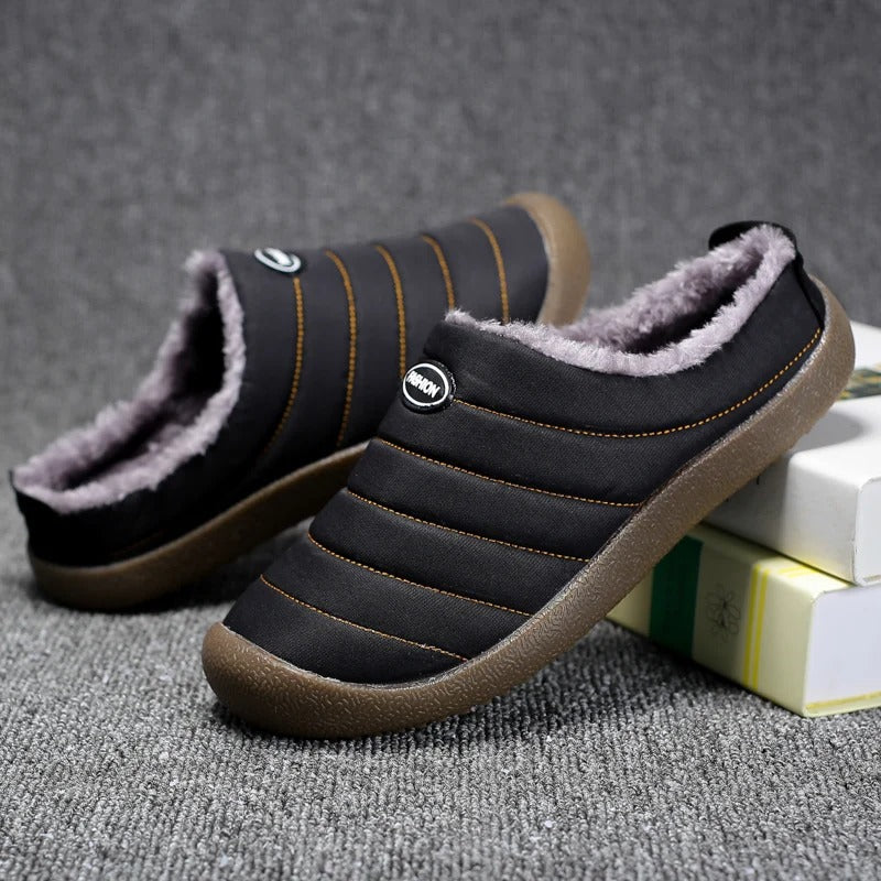 CozyWarm Men's Slippers – Warm-Lined for Extra Warmth