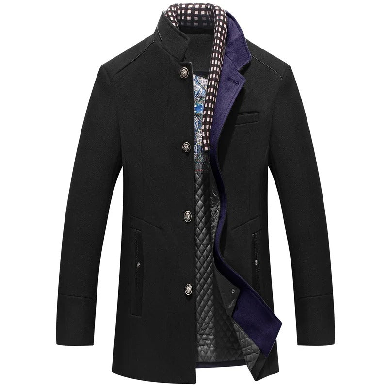 Enhanced Product Title: "Herren Wolle Jacke - Stylische und Bequeme Wolljacke für Männer | Ideal für Herbst und Winter"

This title includes relevant keywords while providing more detail about the product, making it more appealing for Google Shopping.