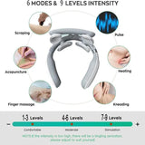 4-in-1 Neck Massager – Heat Therapy, Vibration & Cordless Rechargeable