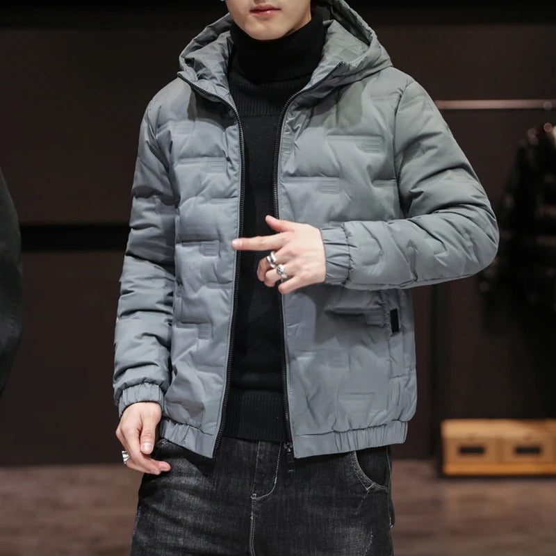 Optimized Product Title: "Elegante Herren Pufferjacke – Stylische Winterjacke für Herren, Warm & Bequem, Ideal für Outdoor-Aktivitäten" 

This title includes relevant keywords and phrases that can help improve visibility in Google Shopping searches while