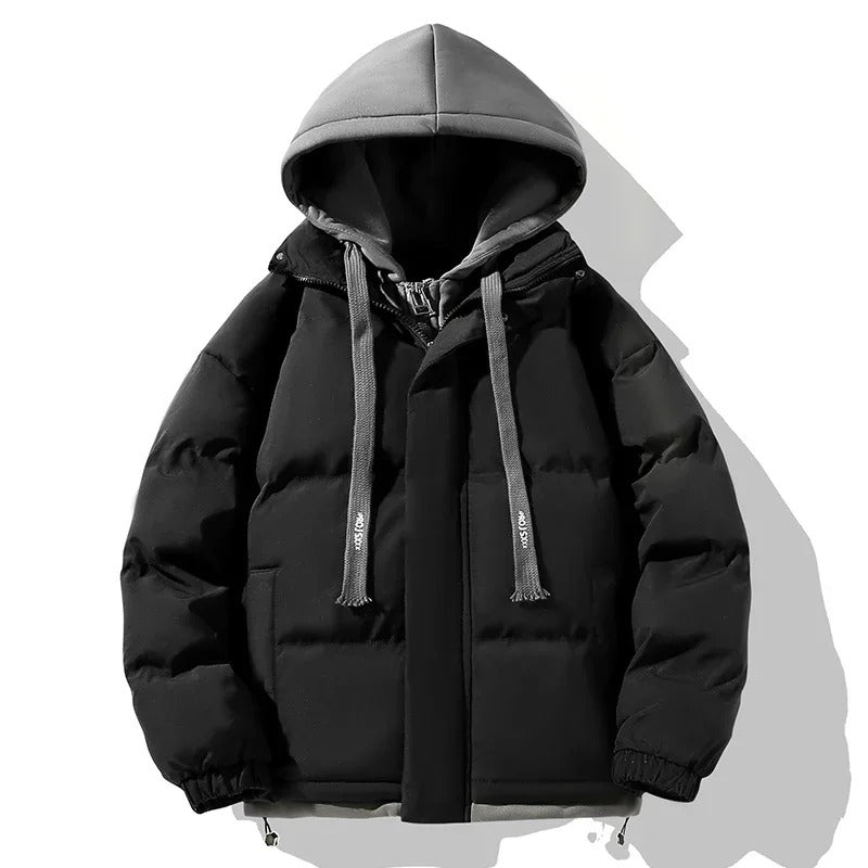 Enhanced Product Title: "Stylische Lässige Pufferjacke für Damen – Leichte, Bequeme Winterjacke mit Kapuze und Taschen" 

This title includes relevant keywords and provides more detail about the product, which can help improve visibility and attract poten