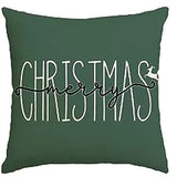 Christmas Tree Cushion Cover – Festive Green or Gray Pillow Case