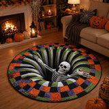 3D Vortex Halloween Area Rug