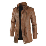 Optimized Product Title: "Elegante Lange Leder Bikerjacke für Damen - Stilvolle, Hochwertige Motorradjacke aus Echtleder" 

This title includes relevant keywords for better visibility in Google Shopping while clearly describing the product and its target