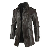 Optimized Product Title: "Elegante Lange Leder Bikerjacke für Damen - Stilvolle, Hochwertige Motorradjacke aus Echtleder" 

This title includes relevant keywords for better visibility in Google Shopping while clearly describing the product and its target