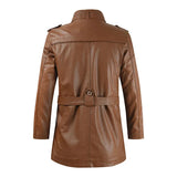 Optimized Product Title: "Elegante Lange Leder Bikerjacke für Damen - Stilvolle, Hochwertige Motorradjacke aus Echtleder" 

This title includes relevant keywords for better visibility in Google Shopping while clearly describing the product and its target