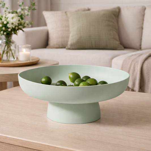 Retro Ceramic Fruit Bowl – Kitchen Counter, Decorative Accent & Table Display