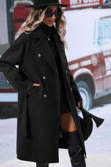 Women's belted trench coat, view 1