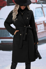 Women's belted trench coat, view 2
