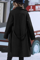 Women's belted trench coat, view 3