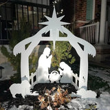 Majestic Nativity Outdoor Holiday Stable Display | Elegant Christmas Scene for Yard Decor