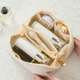 Luxury Travel Makeup Organizer with Zipper – Stylish Toiletry Bag for Cosmetics & Essentials