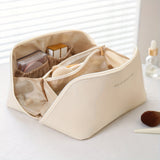 Luxury Travel Makeup Organizer with Zipper – Stylish Toiletry Bag for Cosmetics & Essentials