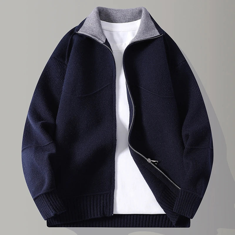 Men's zip-through cardigan, view 6