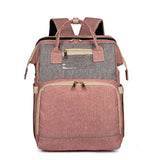 Enhanced Product Title:  
"Convertible Baby Diaper Backpack with Foldable Bassinet | Waterproof Multi-Pocket Design for Ultimate Convenience"  

This title is optimized for clarity and includes relevant keywords that potential customers might search for,