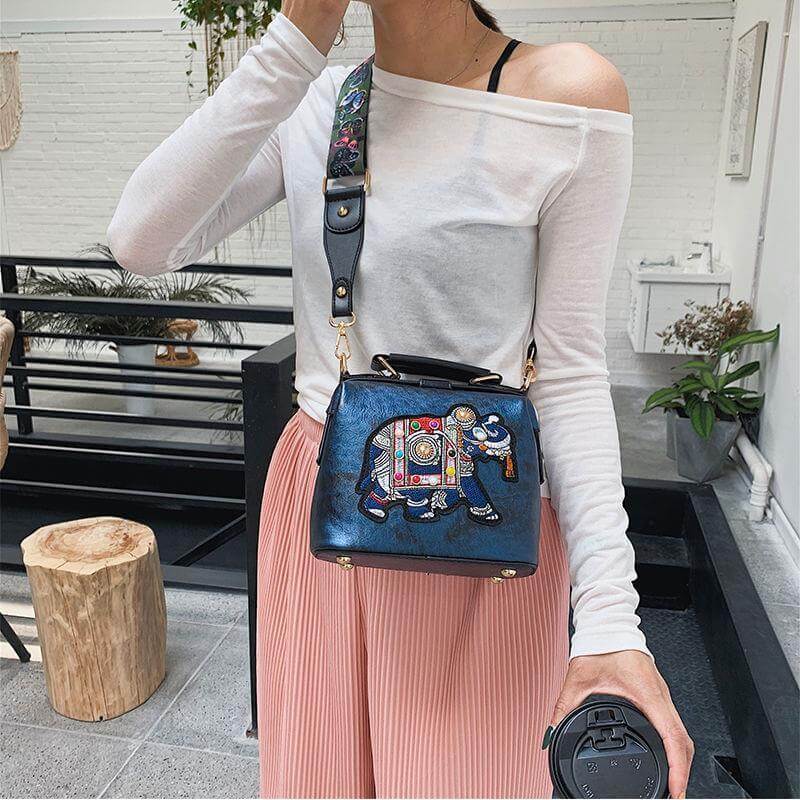 Bohemian Embroidered Mandala Shoulder Bag - Lightweight Multi-Use Tote for Travel & Everyday Style