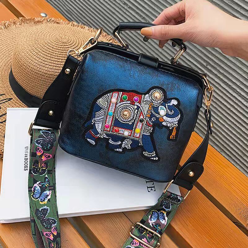 Bohemian Embroidered Mandala Shoulder Bag - Lightweight Multi-Use Tote for Travel & Everyday Style