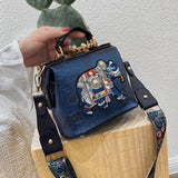 Bohemian Embroidered Mandala Shoulder Bag - Lightweight Multi-Use Tote for Travel & Everyday Style