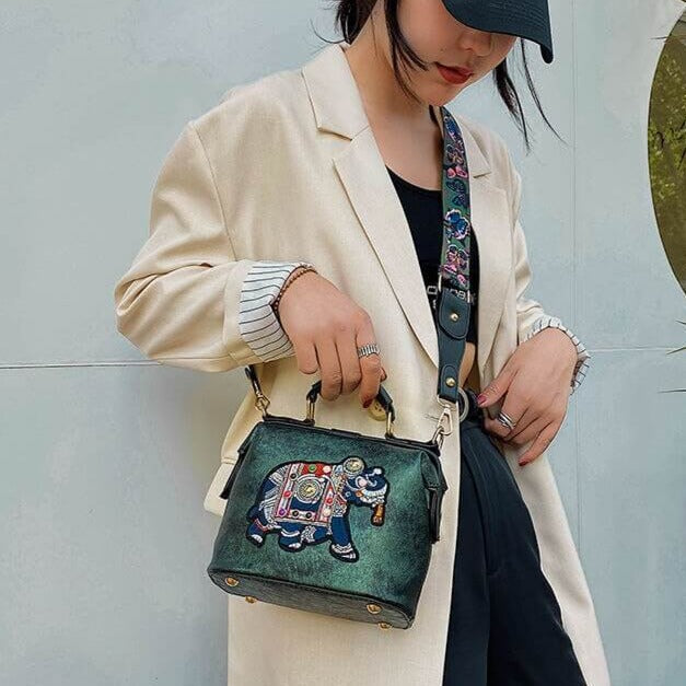 Bohemian Embroidered Mandala Shoulder Bag - Lightweight Multi-Use Tote for Travel & Everyday Style