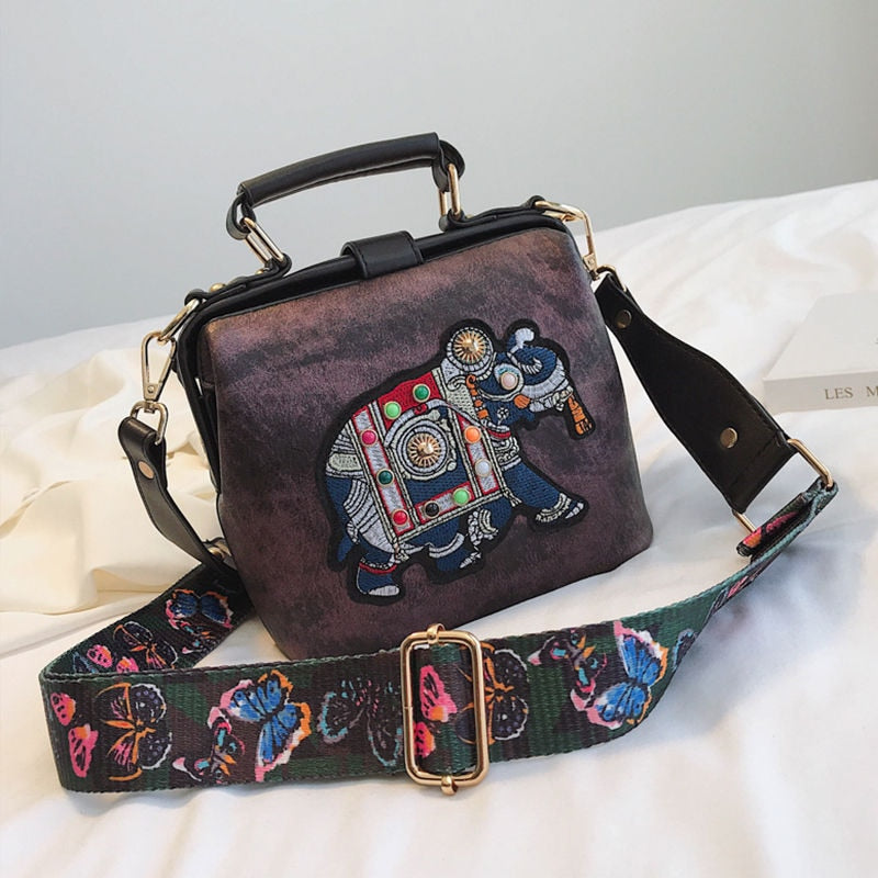 Bohemian Embroidered Mandala Shoulder Bag - Lightweight Multi-Use Tote for Travel & Everyday Style