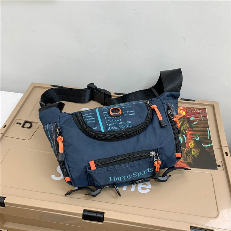 Water-Resistant Men's Multi-Way Waist & Sling Bag - Versatile Travel & Outdoor Pack