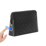 Men's Leather Anti-Theft Handbag with Fingerprint Lock – Secure Clutch & Wallet for Everyday Use