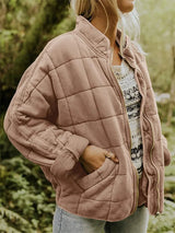 Women's zip-up coat, view 2