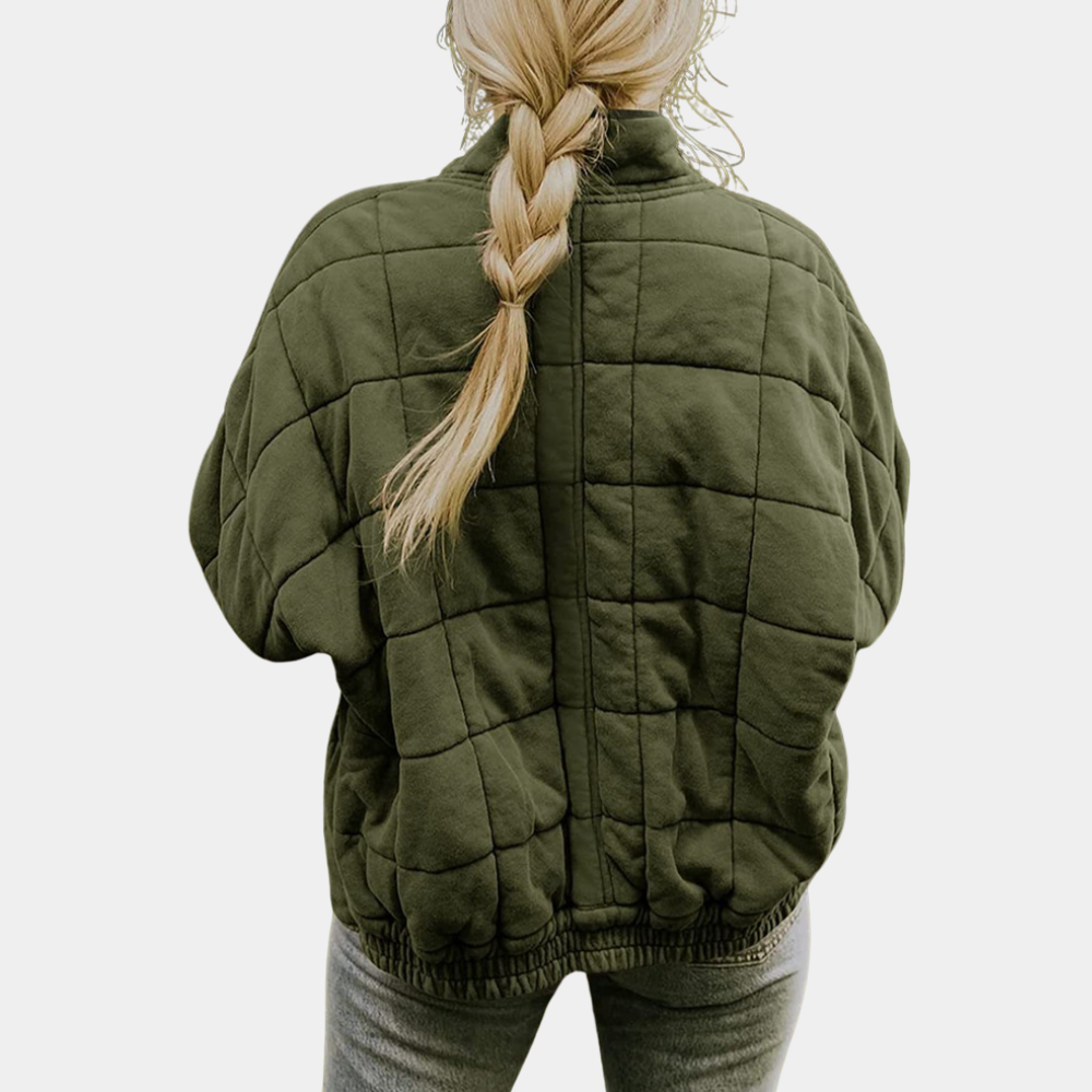 Women's zip-up coat, view 4
