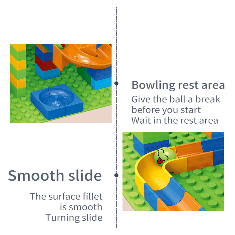 Marble Run Building Blocks Set – Creative Maze with Slide & Ball Track for Kids – Educational STEM Toy for Problem Solving & Imagination Development
